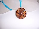Blue Flame Pendant Necklace
