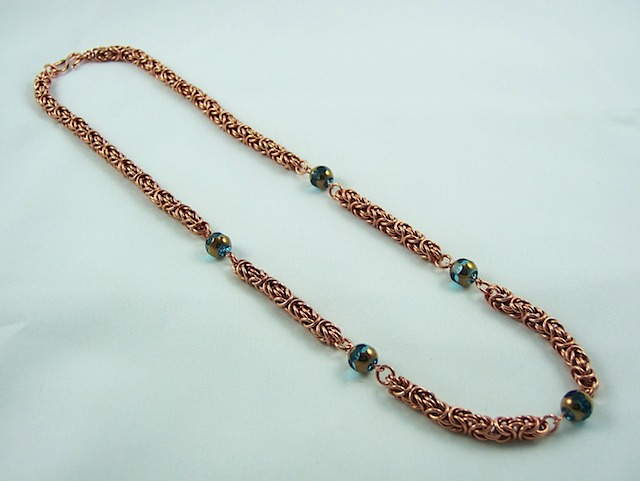 Blue Byzantine Necklace